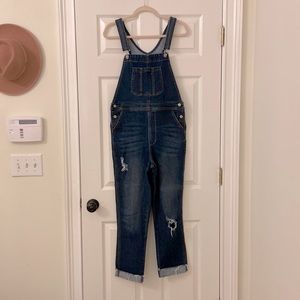 Judy Blue distressed overalls